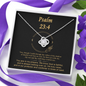 Psalm 23_4 To My Beautiful Mom (Knot Beauty) Necklace Template