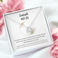 Isaiah 40:31 Cubic Zirconia Crystal Necklace To My Best Friends