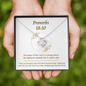 Proverbs 18_10 To My Beautiful Mom (Knot Beauty) Necklace Template