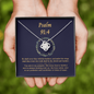 Psalm 91_4 (Blue) To My Beautiful Mom (Knot Beauty) Necklace Template