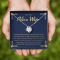Police Wife 2022-02-21 (Dark Blue) To My Wife (Knot Beauty) Necklace
