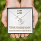 Isaiah 40:31 Necklace To My Friend | Sister | Granddaughter - Cubic Zirconia Crystal