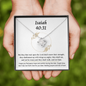 Isaiah 40:31 Necklace To My Friends (Knot Beauty)