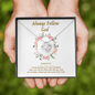 Always Follow God (Baptism) (W) To My Beautiful Mom (Knot Beauty) Necklace Template