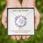 God is My Provider (Baptism W) To My Beautiful Mom (Knot Beauty) Necklace Template