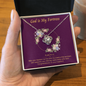 God is My Fortress To My Beautiful Mom (Knot Beauty) Necklace Template
