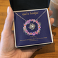 God is Faithful To My Beautiful Mom (Knot Beauty) Necklace Template