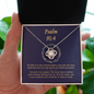 Psalm 91_4 (Blue) To My Beautiful Mom (Knot Beauty) Necklace Template