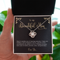 2022-04-04 Happy Birthday Beautiful Mom To My Beautiful Mom (Knot Beauty) Necklace Template