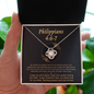 Philippians 4_6-7 To My Beautiful Mom (Knot Beauty) Necklace Template