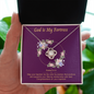 God is My Fortress To My Beautiful Mom (Knot Beauty) Necklace Template