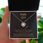 Psalm 23_4 To My Beautiful Mom (Knot Beauty) Necklace Template