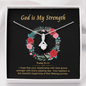 2022-05-19 God is My Strength (Baptism B) To My Beautiful Mom (Alluring Beauty) Necklace Template