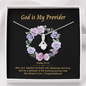 2022-05-19 God is My Provider (Baptism Black) To My Beautiful Mom (Alluring Beauty) Necklace Template
