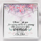 To Mom Necklace (Mom Thank You)