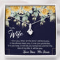 Still Love (Wife) (Navy) 210930a To My Wife (Alluring Beauty) Necklace