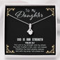 God Is My Strength - Daughter To My Wife (Alluring Beauty) Necklace