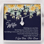 Still Love (Wife) (Navy) 210930d To My Wife (Alluring Beauty) Necklace