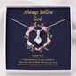 2022-0519 Always Follow God (Blue) To My Beautiful Mom (Alluring Beauty) Necklace Template