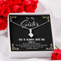 God Is always with you - Sister To My Wife (Alluring Beauty) Necklace