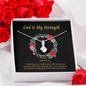 2022-05-19 God is My Strength (Baptism B) To My Beautiful Mom (Alluring Beauty) Necklace Template