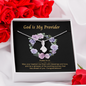 2022-05-19 God is My Provider (Baptism Black) To My Beautiful Mom (Alluring Beauty) Necklace Template