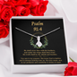 Psalm 91_4 To My Beautiful Mom (Alluring Beauty) Necklace Template