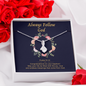 2022-0519 Always Follow God (Blue) To My Beautiful Mom (Alluring Beauty) Necklace Template