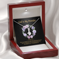 2022-05-19 God is My Provider (Baptism Black) To My Beautiful Mom (Alluring Beauty) Necklace Template
