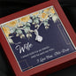 Still Love (Wife) (Navy) 210930c To My Wife (Alluring Beauty) Necklace