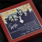 Still Love (Wife) (Navy) 210930d To My Wife (Alluring Beauty) Necklace