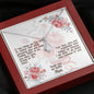 To My Lovely Mom Necklace (Because of You)