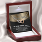 2022-03-14 - 2 - God is my strength - Golden Shadow To My Wife (Interlocking Hearts) Necklace