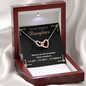 3 Pray To My Daughter 220212 To My Wife (Interlocking Hearts) Necklace