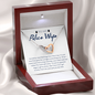 Police Wife 2022-02-21 To My Wife (Interlocking Hearts) Necklace
