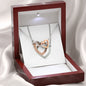 To My Beautiful Mom (Interlocking Hearts) Necklace