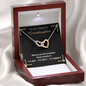 3 Pray To My Granddaughter 220212 To My Wife (Interlocking Hearts) Necklace