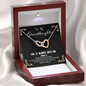 God Is always with you - Granddaughter To My Wife (Interlocking Hearts) Necklace