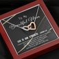 2022-03-14 - 2 - Beautiful Mom - Golden Line To My Wife (Interlocking Hearts) Necklace