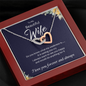 Still Love (B Wife) 21-11-26-e To My Wife (Interlocking Hearts) Necklace