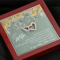 Still Love (Wife) 210930a To My Wife (Interlocking Hearts) Necklace