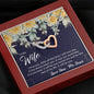 Still Love (Wife) (Navy) 210930a To My Wife (Interlocking Hearts) Necklace