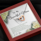 Believe in us - Frame - Beautiful Mom - I Love You To My Wife (Interlocking Hearts) Necklace