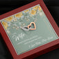 Still Love (Wife) 210930c To My Wife (Interlocking Hearts) Necklace