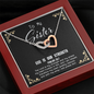 God Is My Strength - Sister To My Wife (Interlocking Hearts) Necklace