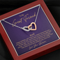 BFF (Great) To My Beautiful Mom (Interlocking Hearts) Necklace