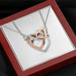 To My Beautiful Mom (Interlocking Hearts) Necklace