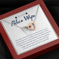 Police Wife 2022-02-21 To My Wife (Interlocking Hearts) Necklace