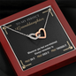3 Pray To My Granddaughter 220212 To My Wife (Interlocking Hearts) Necklace