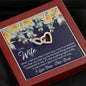 Still Love (Wife) (Navy) 210930b To My Wife (Interlocking Hearts) Necklace